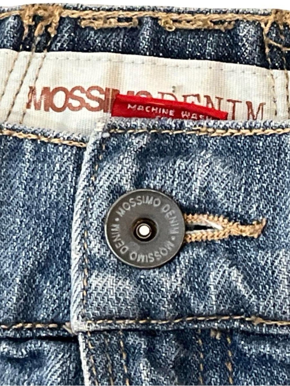 Y2K Mossimo Supply Co. Washed Blue Denim Mini Skirt - Picture 4 of 6